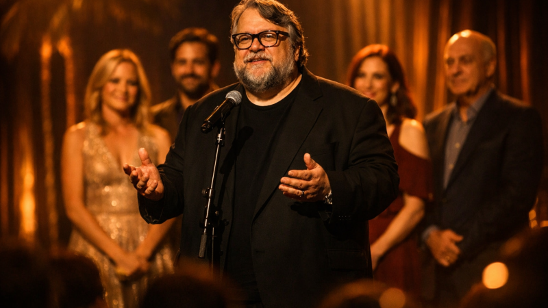Guillermo del Toro’s pivotal week: grief, resolve, and growing awards heat