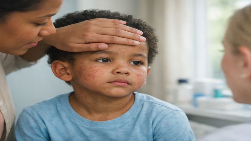 What measles symptoms look like