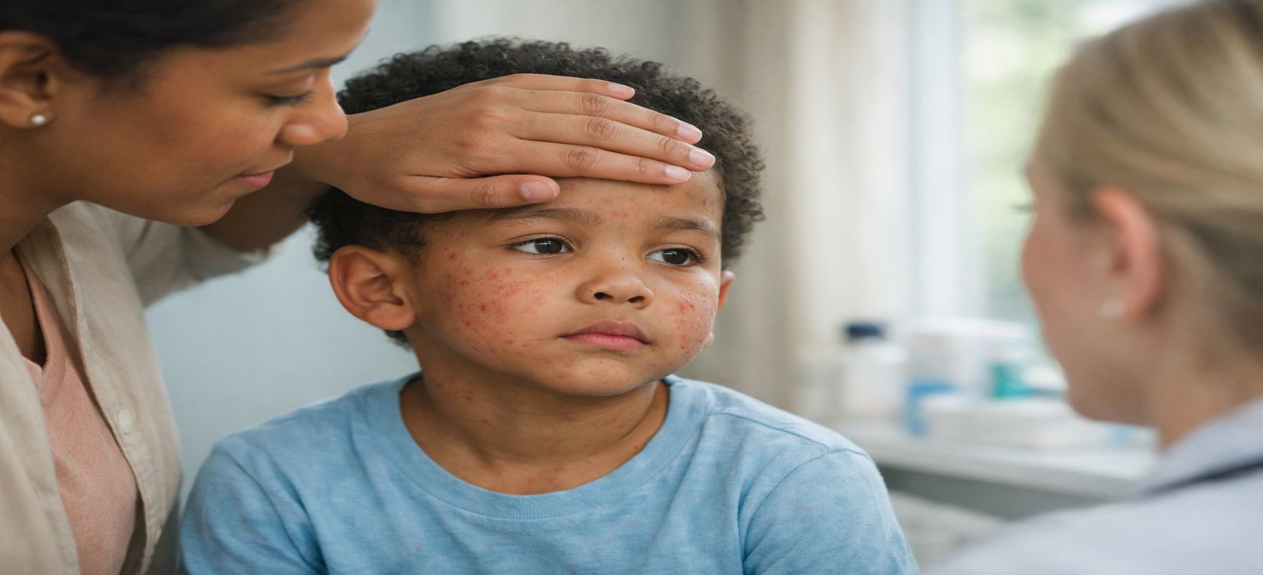 What measles symptoms look like